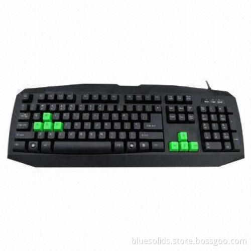 Keyboard with 10 Million Times, Key Stroke Lifespan, Made of ABS Recycle Material, 8 Game Key-caps
